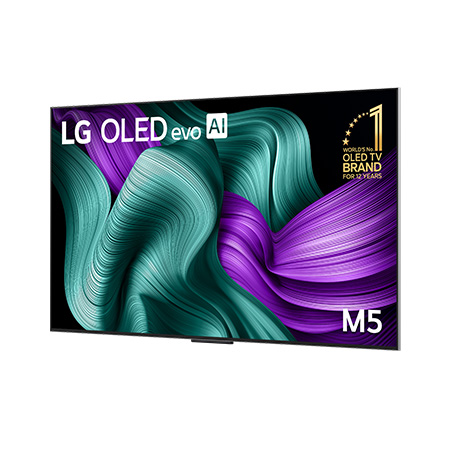 LG True Wireless TV 65 inch LG OLED evo AI M5 with 4K 144Hz Video & Audio Transfer, OLED65M5PSA