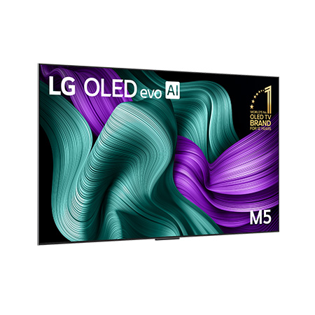 LG True Wireless TV 77 inch LG OLED evo AI M5 with 4K 144Hz Video & Audio Transfer, OLED77M5PSA