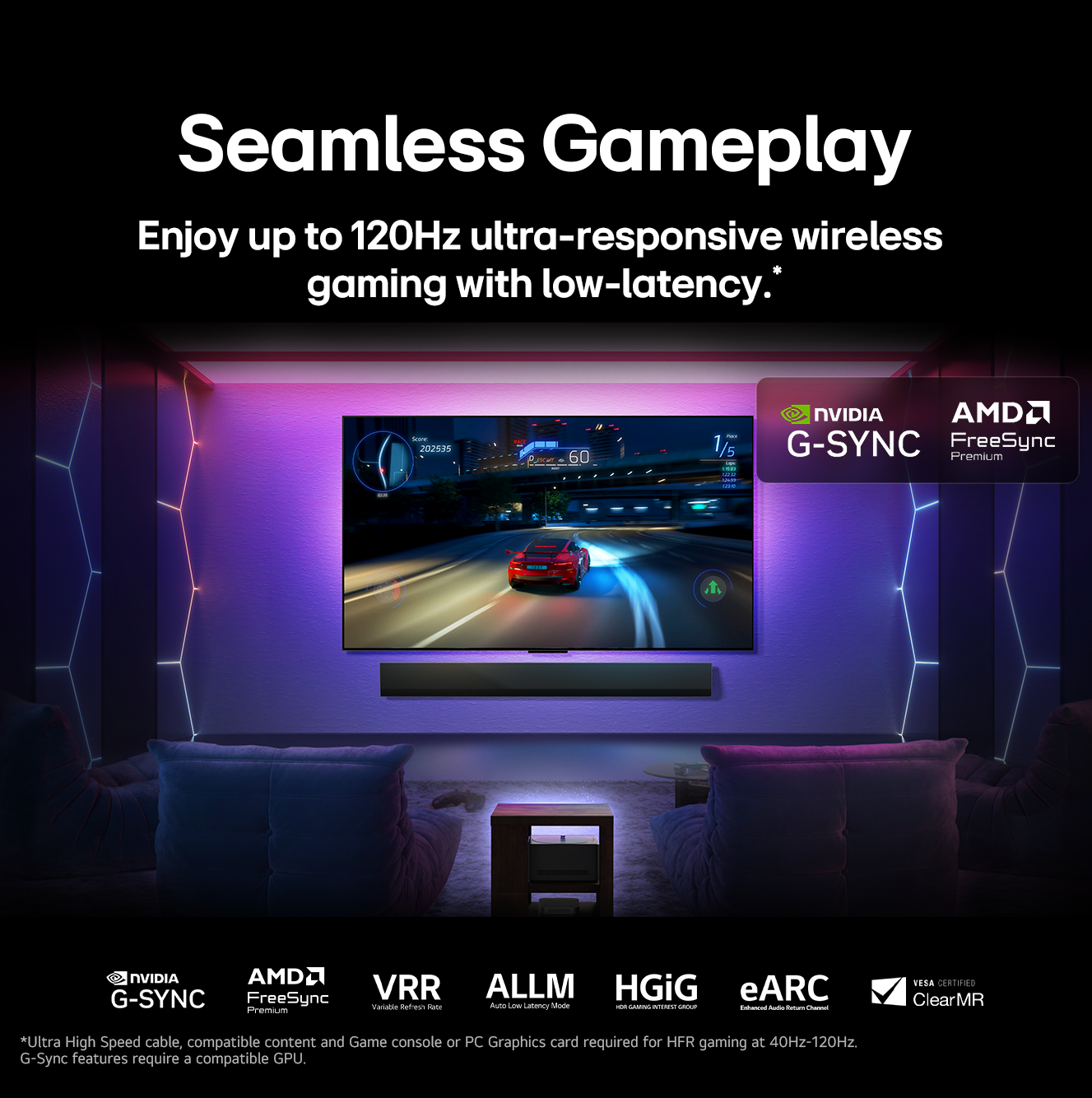 LG True Wireless TV 97 inch LG SIGNATURE OLED evo AI M5 with 4K 144Hz Video & Audio Transfer, OLED97M5PSA