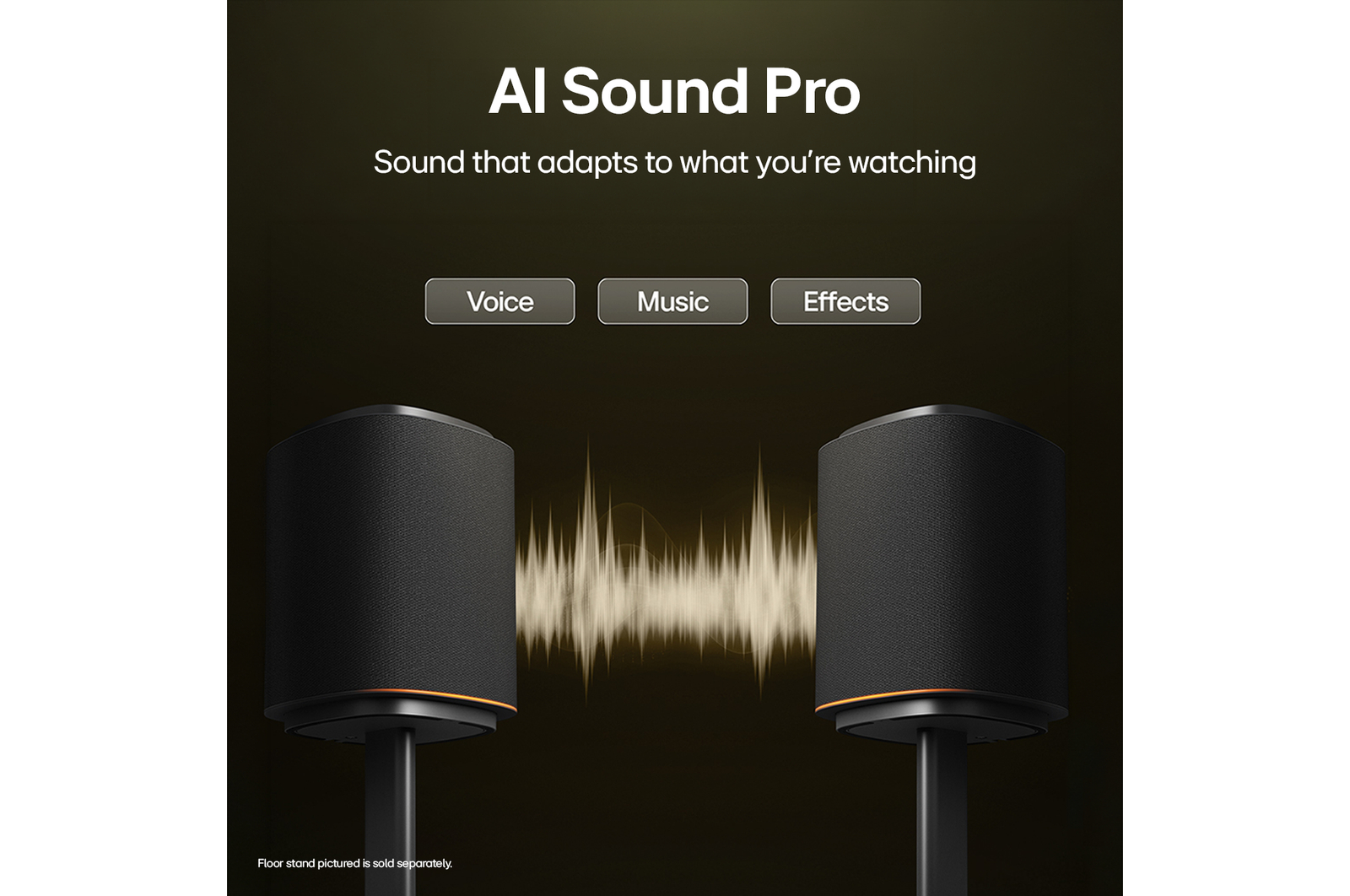 AI Sound Pro recognises genre and adjusts EQ for each genre.