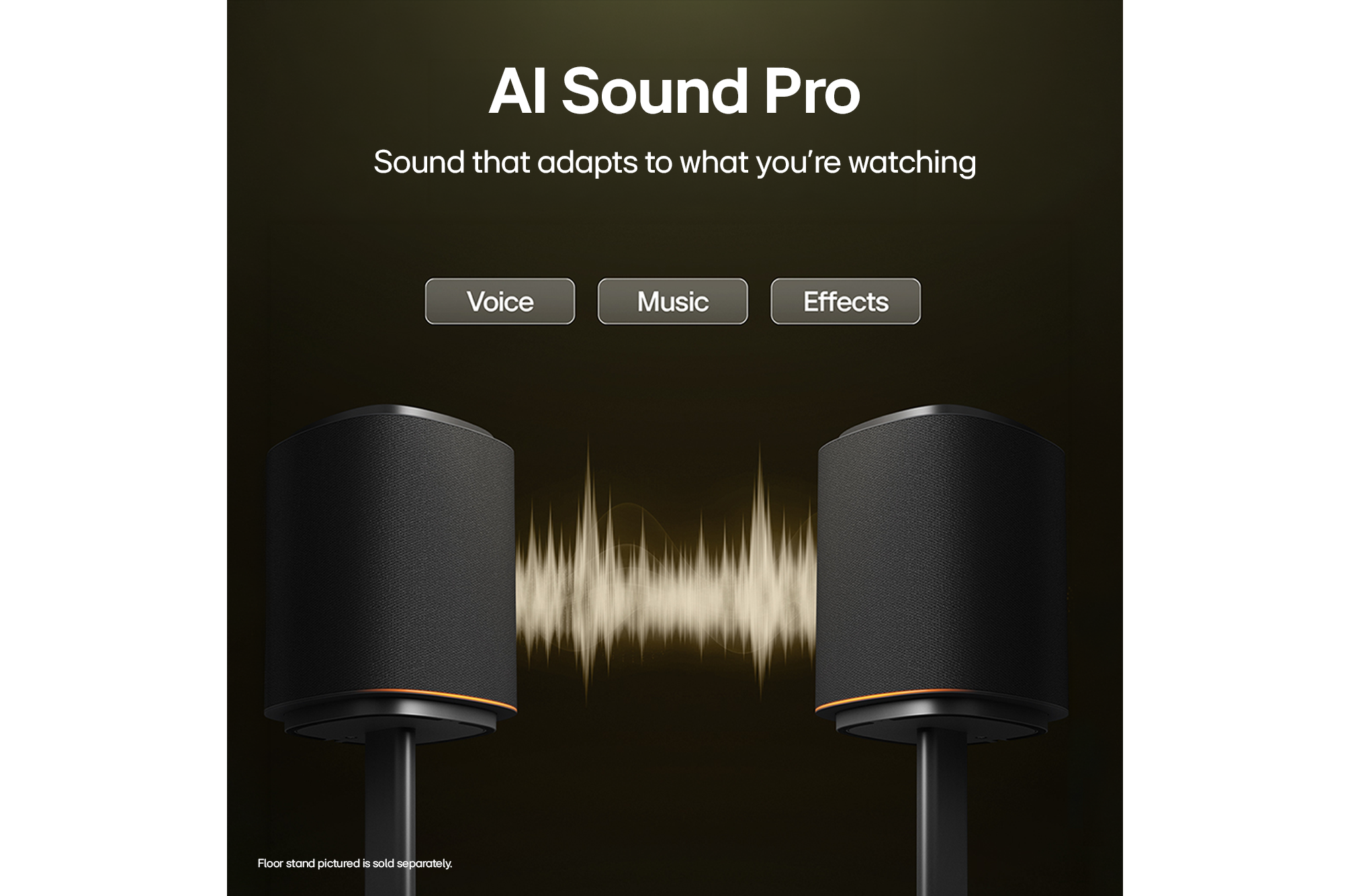AI Sound Pro recognises genre and adjusts EQ for each genre.