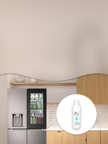 This is a picture of the LG refrigerator and its accessory.