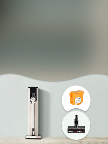 This is a picture of the LG vacuum cleaner and its accessory.
