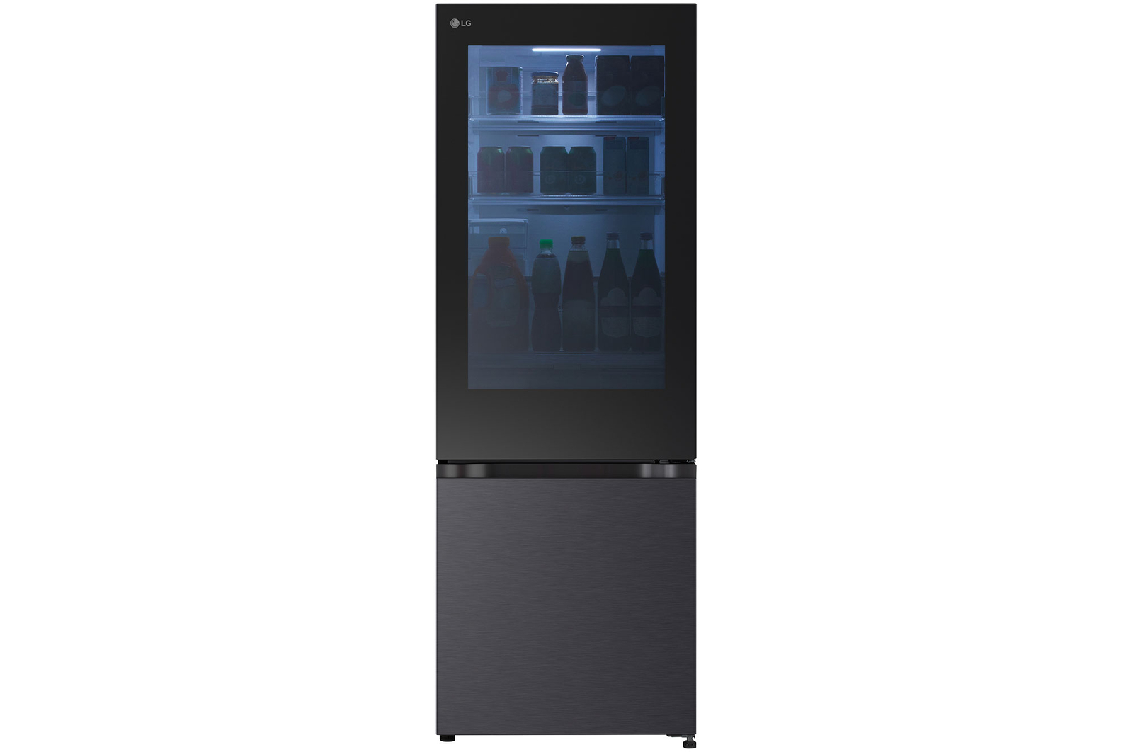 Front view of 340L Bottom Mount Fridge - InstaView, GB-V300MBL