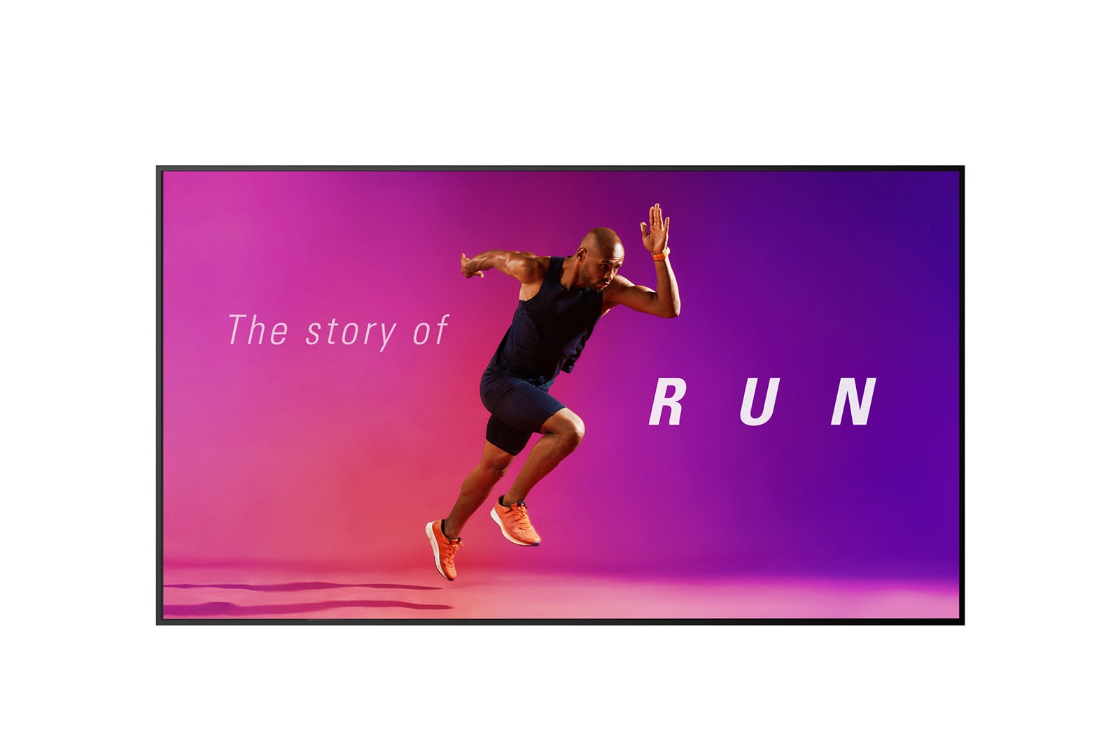 Front view of UHD Large Screen Signage Display 110UM5J-B