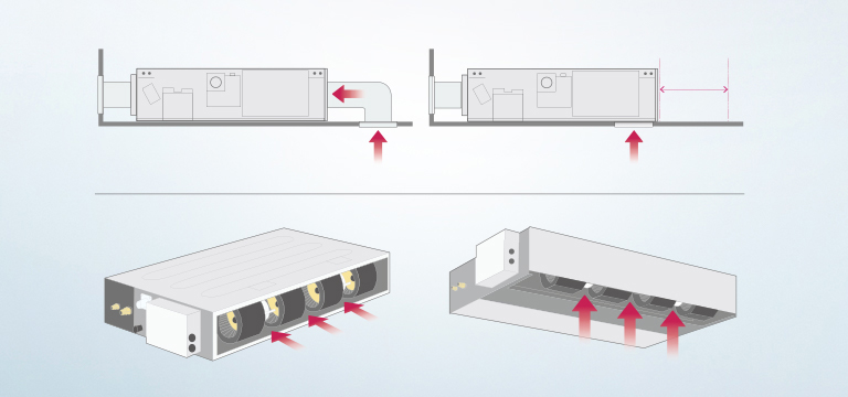 Flexible Installation (Low Static Duct Only)1