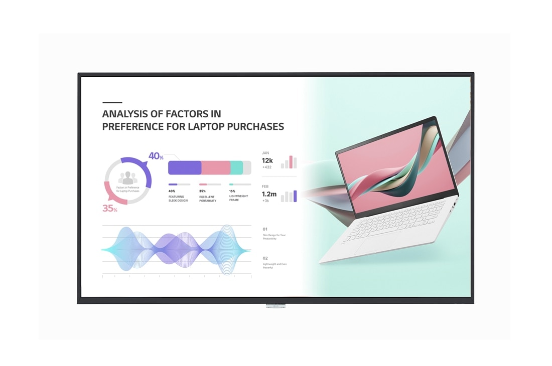 LG 43" UHD Standard Signage, 43UH5J-H