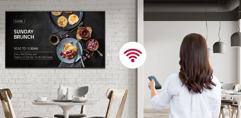 Conveniently distributing content through Wi-Fi.