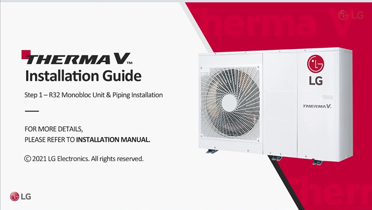 Watch "LG Therma V R32 Monobloc Installation Guide3
