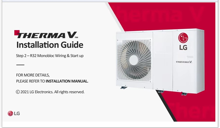 "LG Therma V R32 Monobloc Installation Guide3