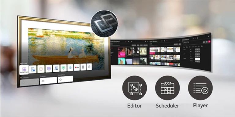 A number of tasks that can be done simultaneously are easily arranged through the web OS platform.