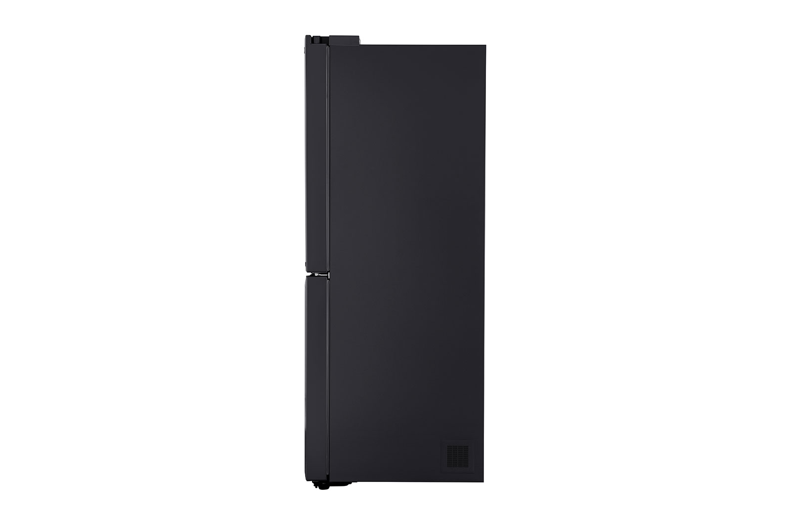 Side view of outside fridge  LG GF-B530BL