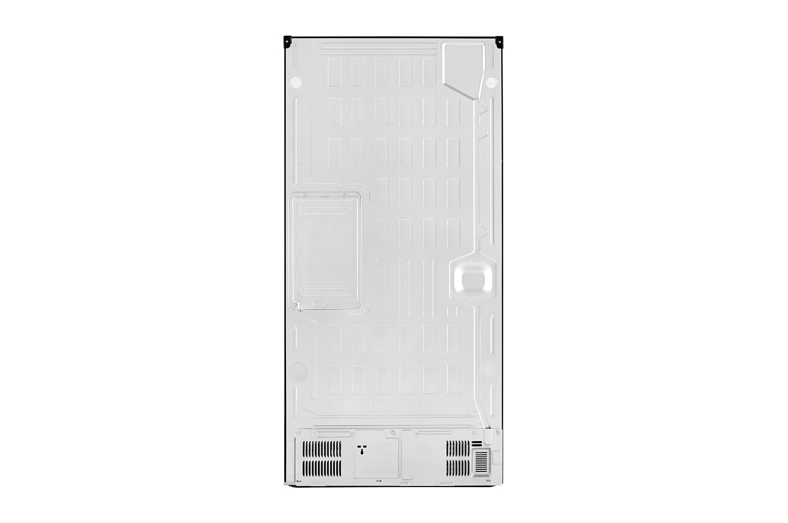 Rear view of outside fridge  LG GF-B530BL