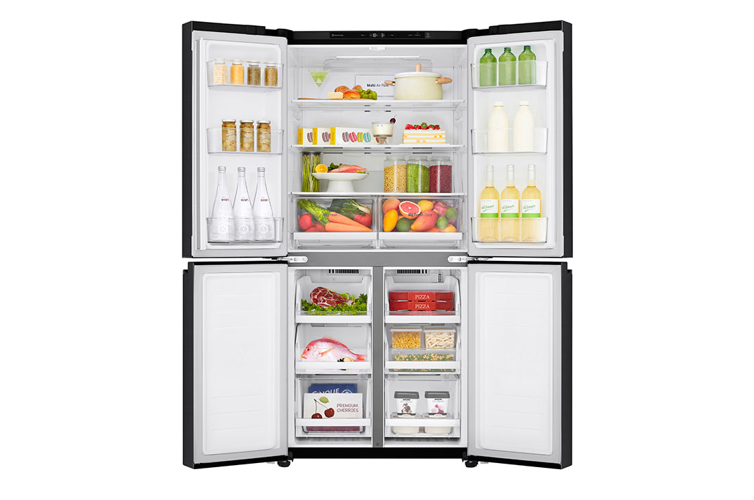 Front view of inside fridge of LG GF-B530BL