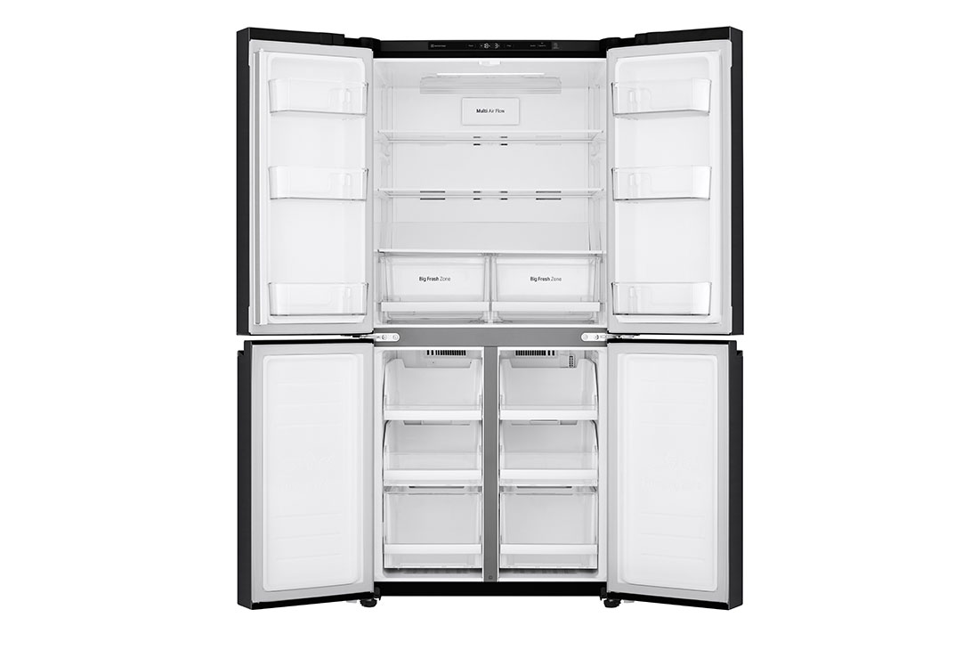 Front view of inside fridge of LG GF-B530BL