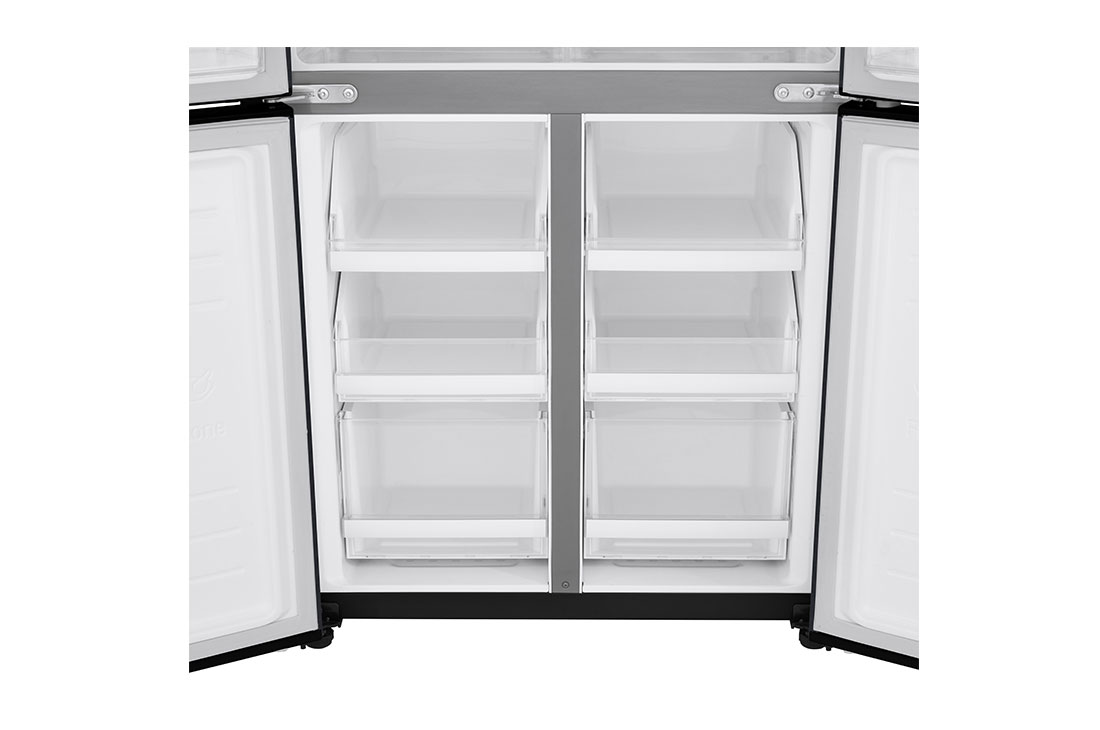 Front view of  inside fridge  LG GF-B530BL