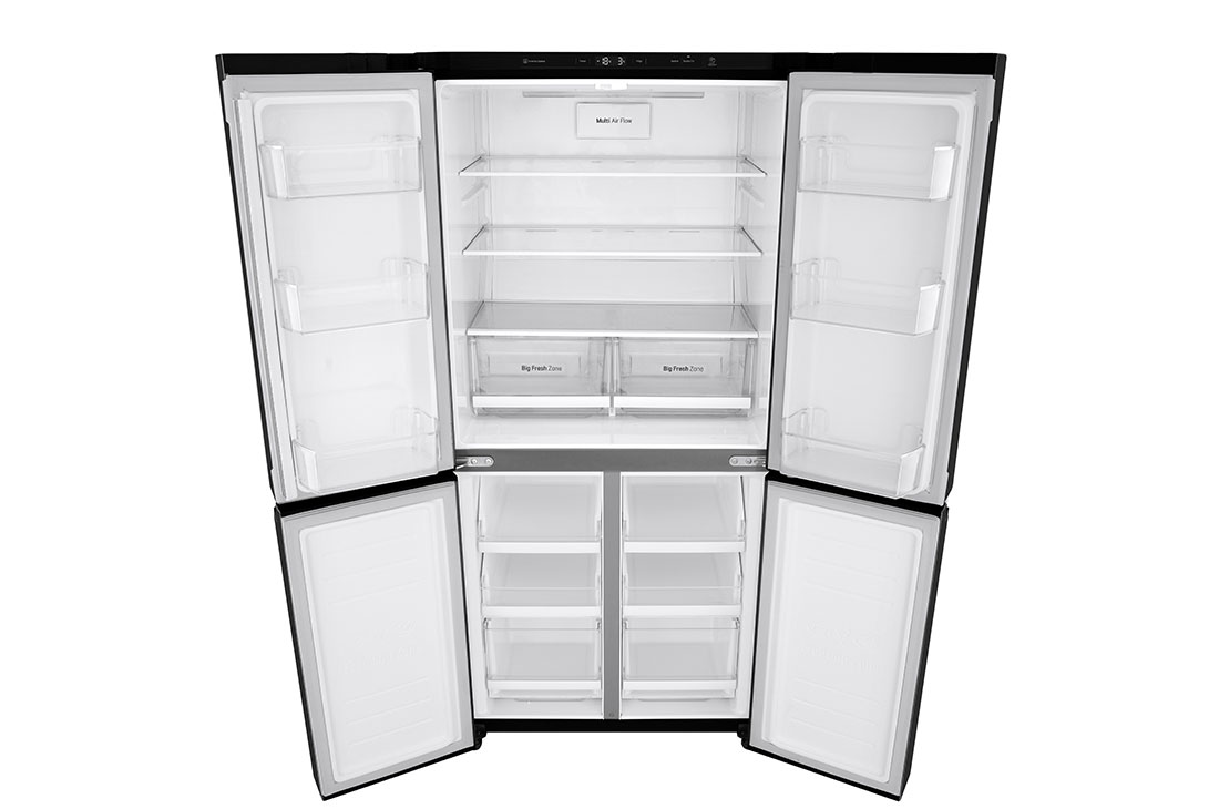 Front view of  inside fridge  LG GF-B530BL