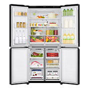 Front view of inside fridge of LG GF-B530BL