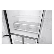 Front view of  inside fridge  LG GF-B530BL
