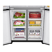 Front view of  inside fridge  LG GF-B530BL