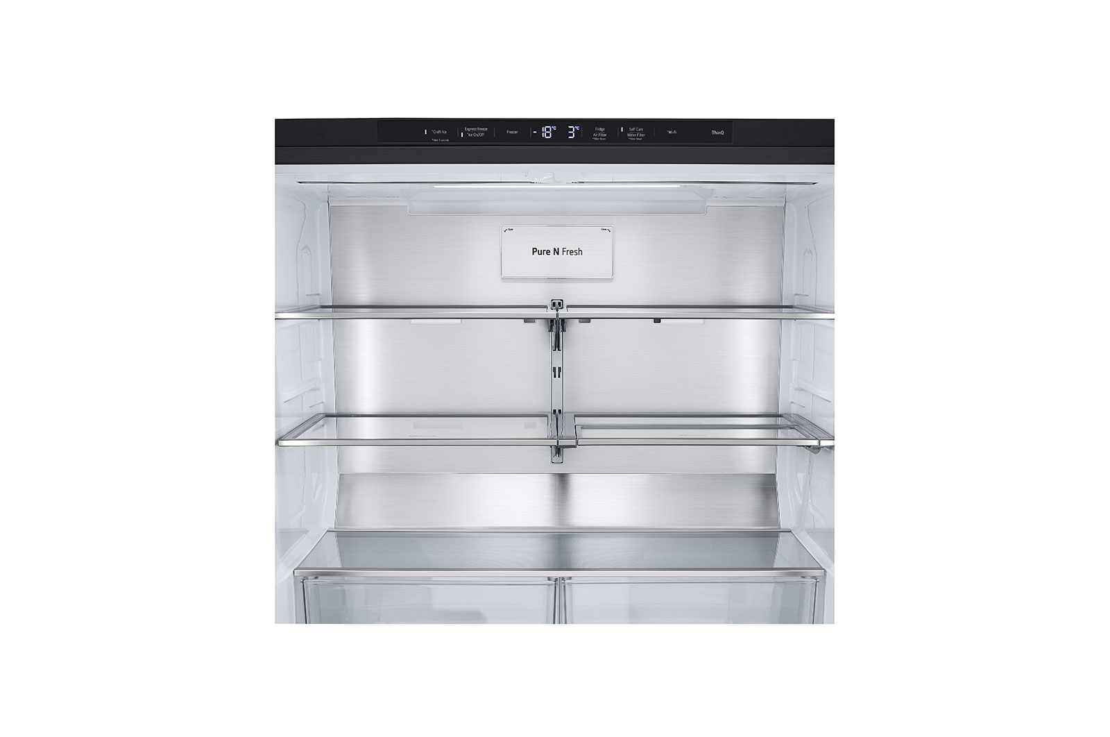 LG 642L French Door Fridge with InstaView™, GF-V700BSLC