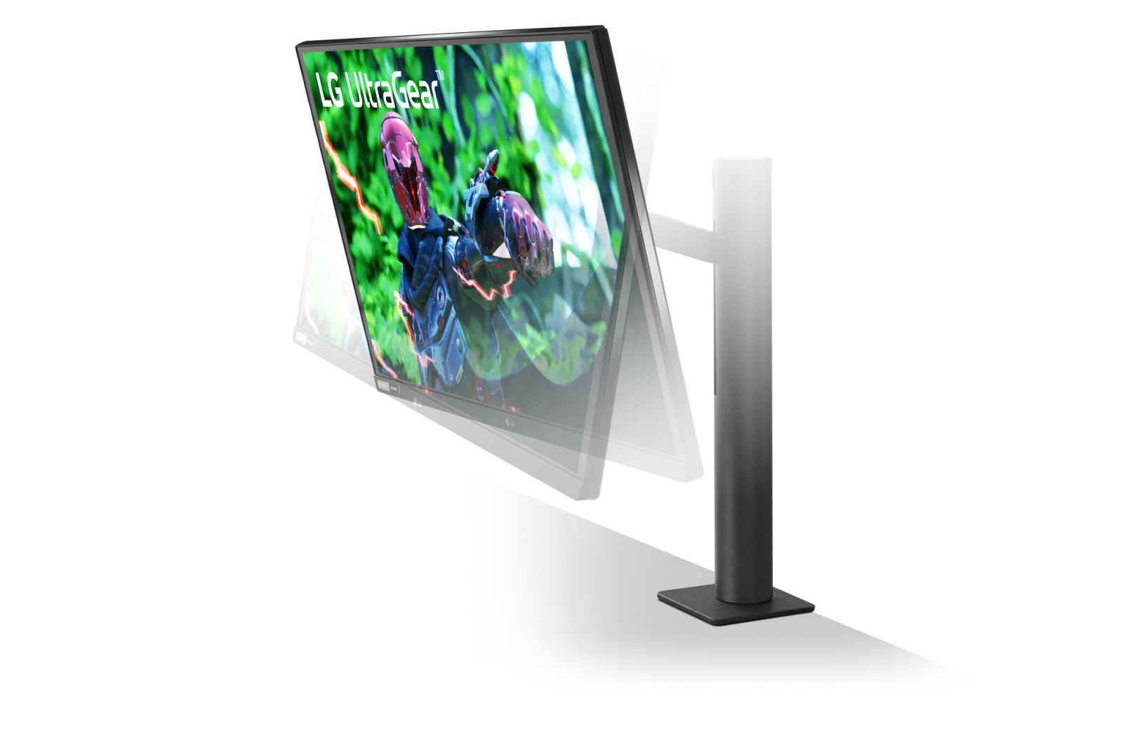 LG 27'' UltraGear QHD Nano IPS 1ms 144Hz HDR G-SYNC Compatibility Monitor with Ergo Stand, 27GN880-B