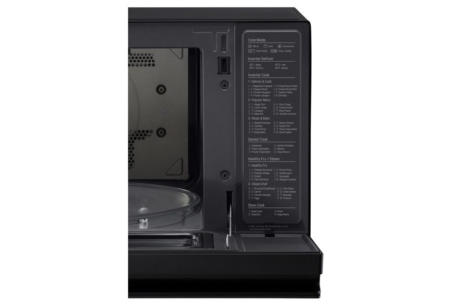 Front view LG MJ3966ABS NeoChef, 39L Smart Inverter Convection Oven