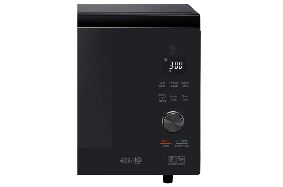 Front view LG MJ3966ABS NeoChef, 39L Smart Inverter Convection Oven