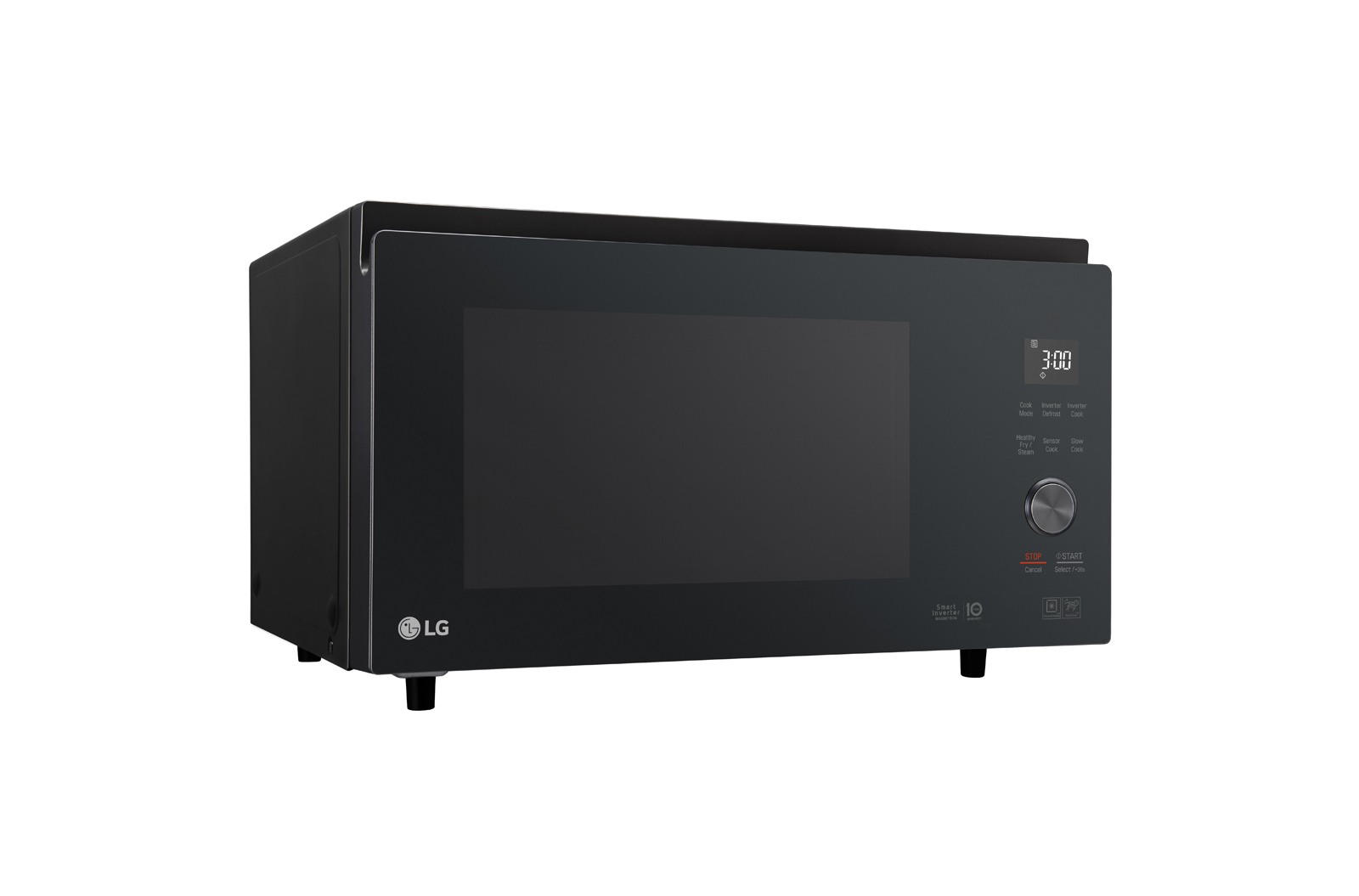 Front view LG MJ3966ABS NeoChef, 39L Smart Inverter Convection Oven