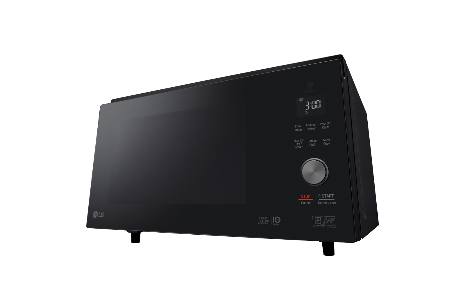 Front view LG MJ3966ABS NeoChef, 39L Smart Inverter Convection Oven