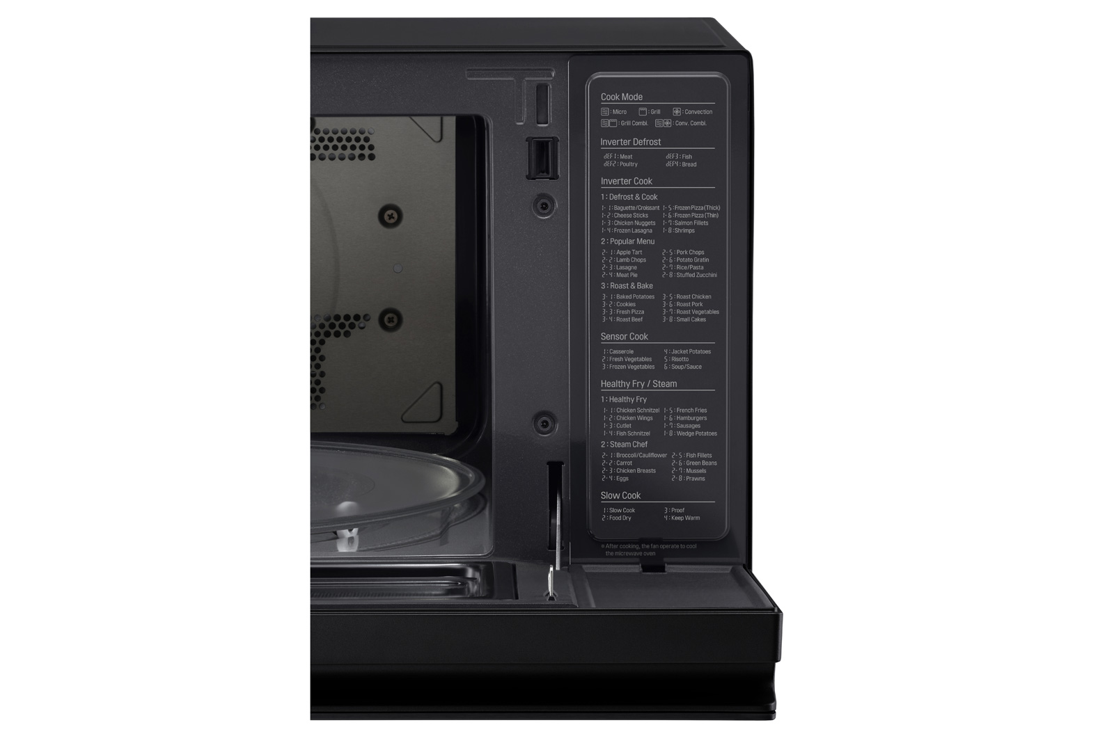 Front view LG MJ3966ABS NeoChef, 39L Smart Inverter Convection Oven