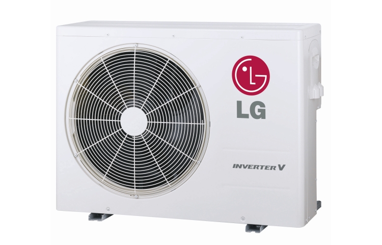 Front view of the Multi Split Air Conditioner Outdoor Unit, White, UHXM Series