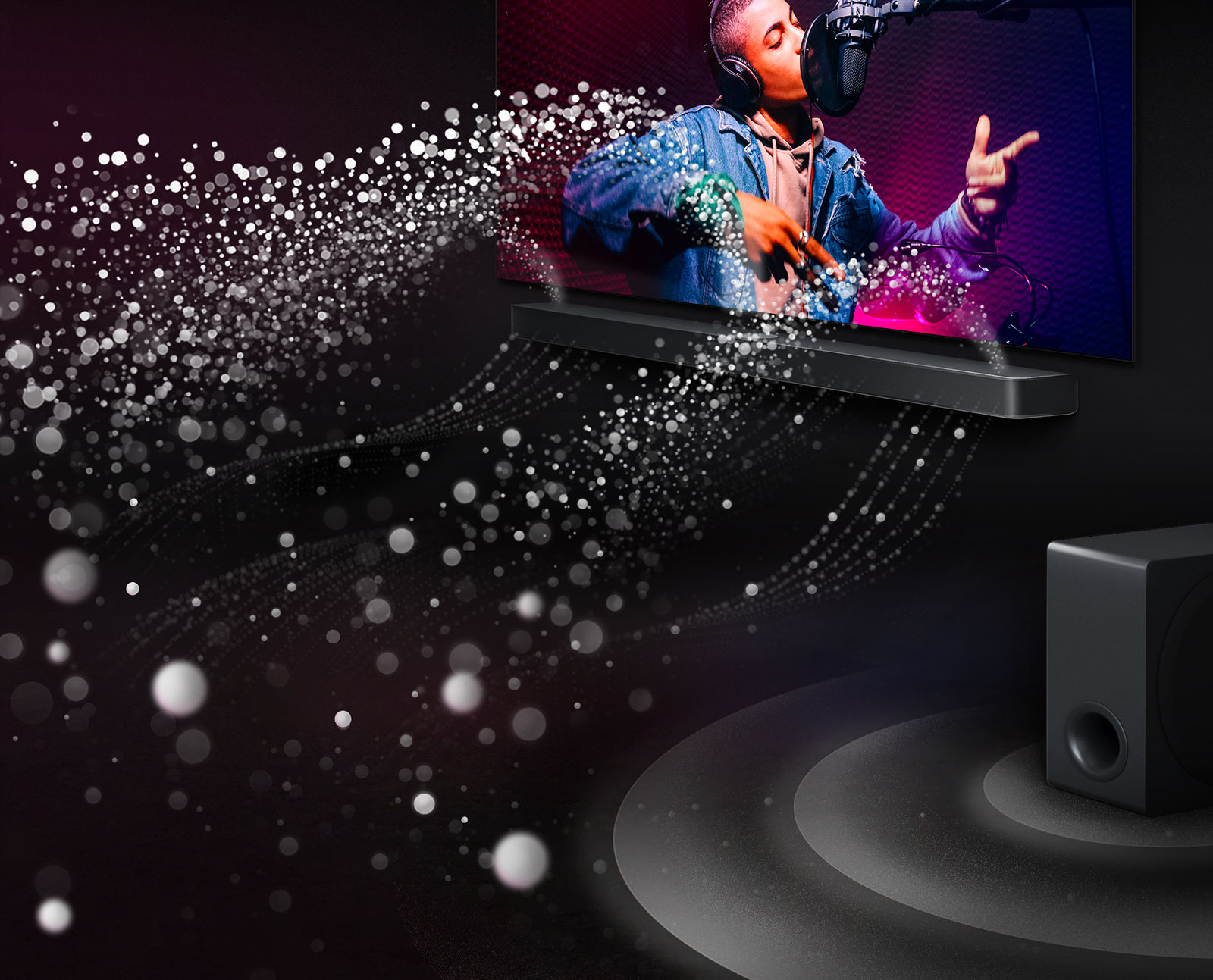 A image of LG Soundbsar showing the conectivity	