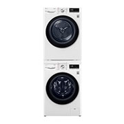 LG 10kg Series 9 Front Load Washing Machine + 9kg Heat Pump Dryer Stacking Kit Bundle, WV9-1610SW