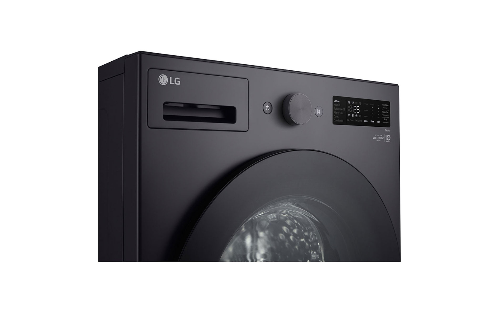 LG 14kg Series XL Front Load Washer - Graphite, WXLS-1014G, Front View