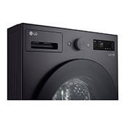 LG 14kg Series XL Front Load Washer - Graphite, WXLS-1014G, Front View