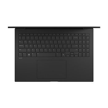 Top view with keyboard