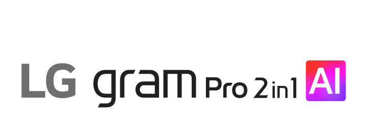 LG gram Pro 2in1 logo.