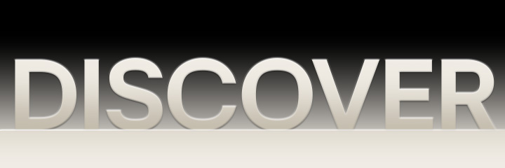 Discover text on black gradient background