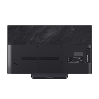 Rear view of LG OLED evo AI C5 4K Smart TV.
