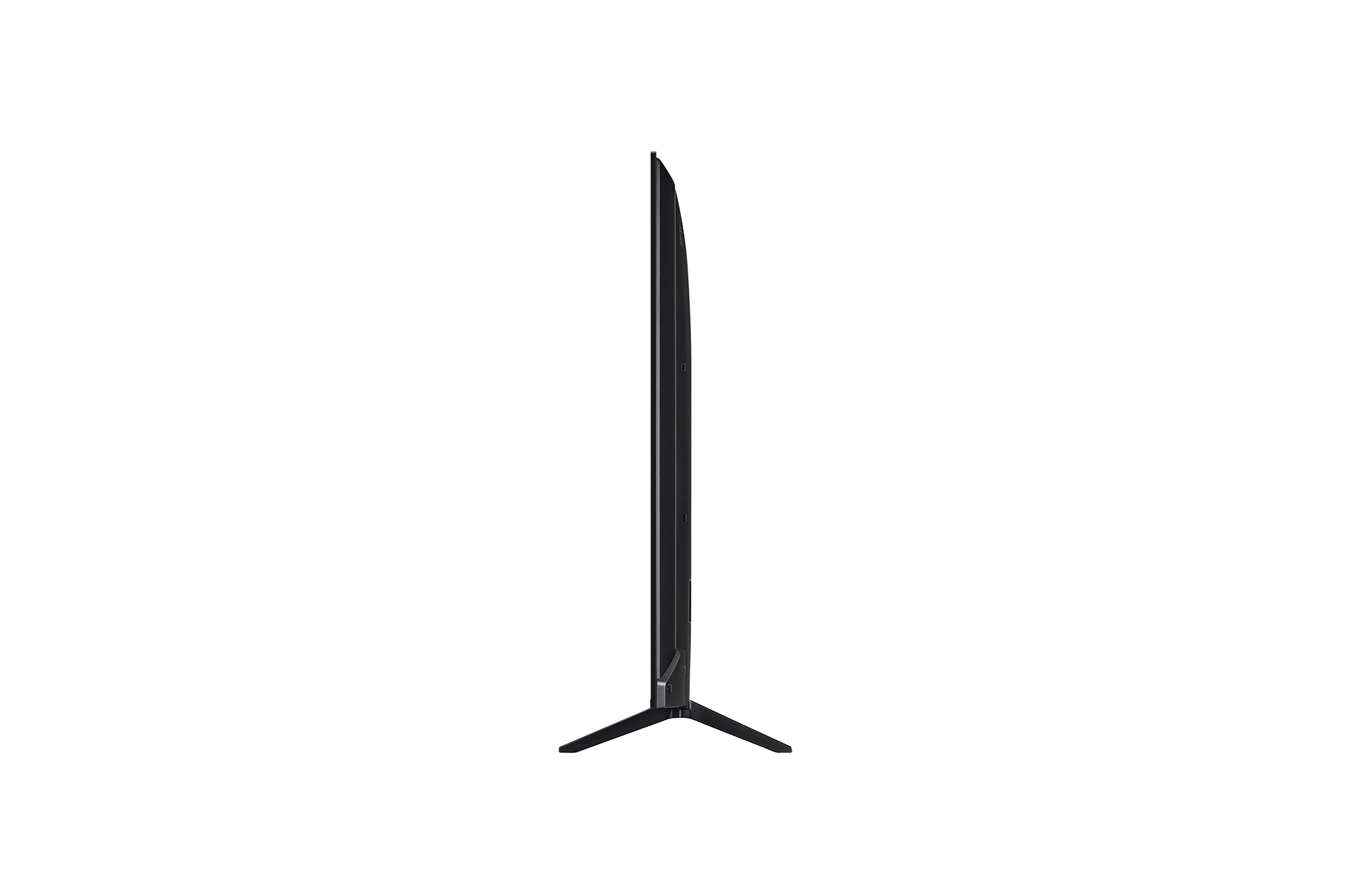 Left-facing side view of LG QNED evo qned91 TV.