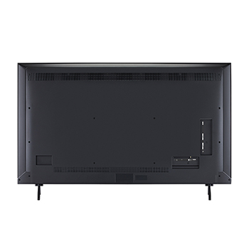 Rear view of LG QNED evo qned91 TV.