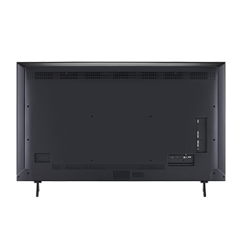 Rear view of LG QNED evo qned91 TV.