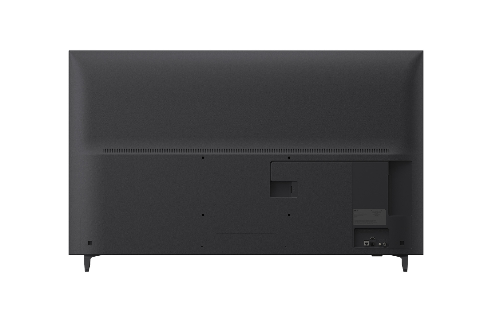 Rear view of LG QNED70 TV