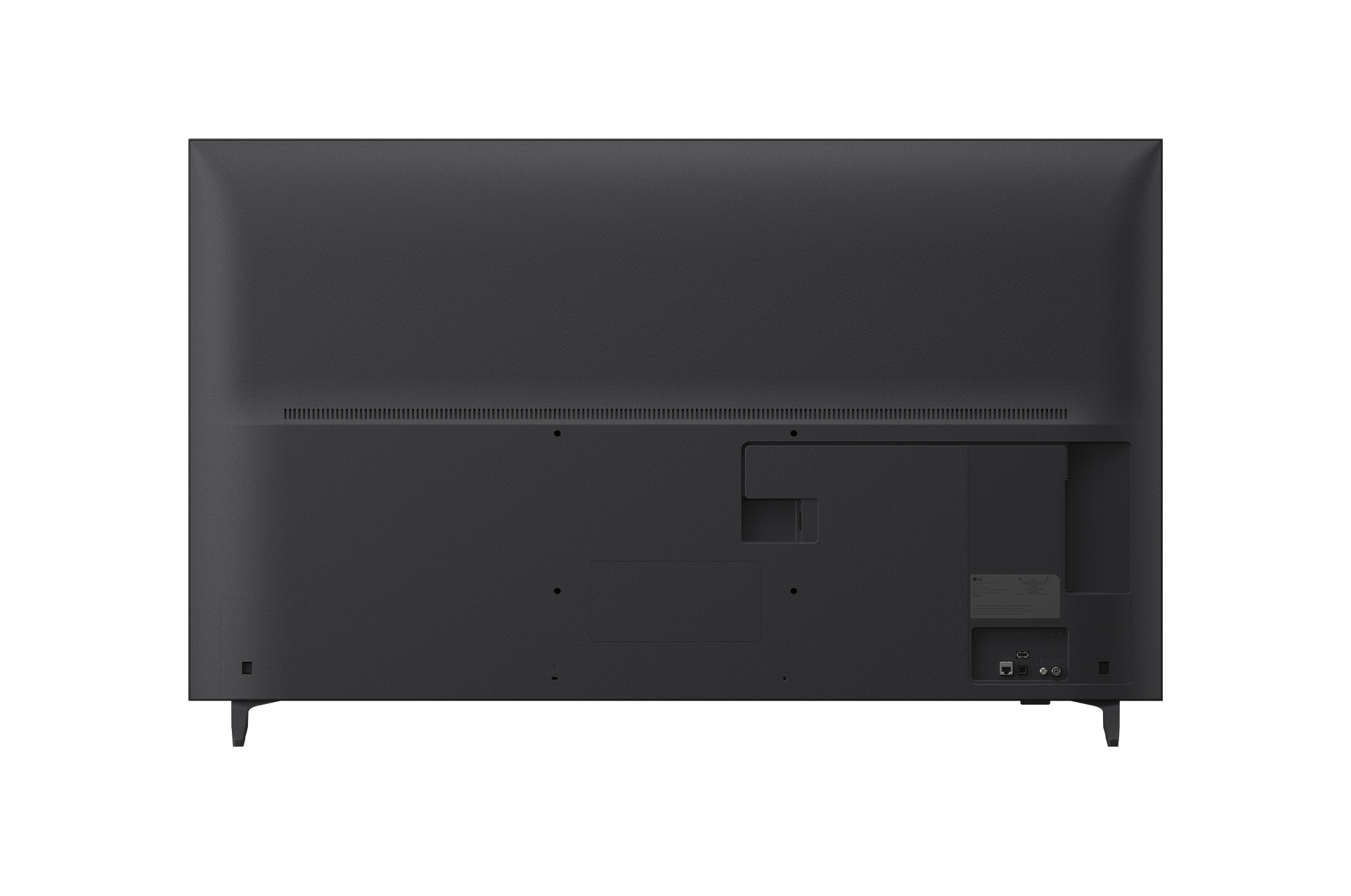 Rear view of LG QNED70 TV