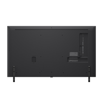 Rear view of LG QNED80 TV
