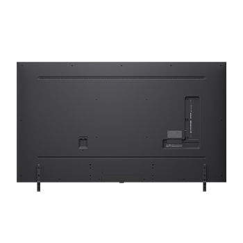 Rear view of LG QNED80 TV