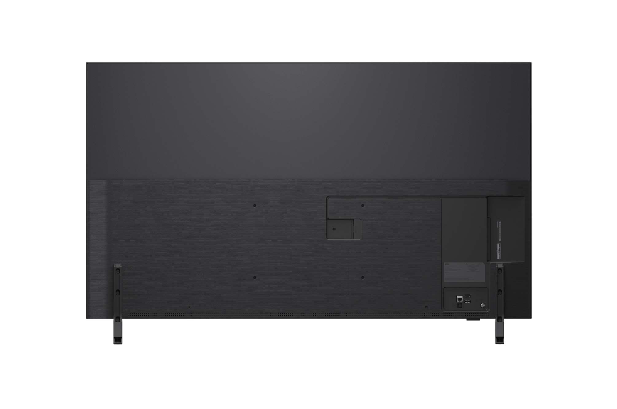 Rear view of LG QNED82 TV