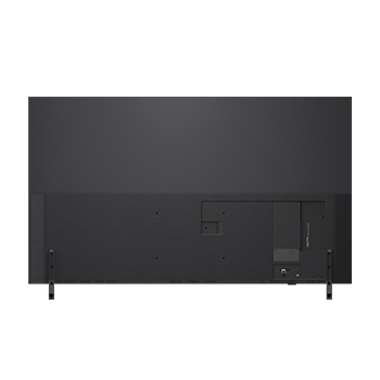 Rear view of LG QNED82 TV