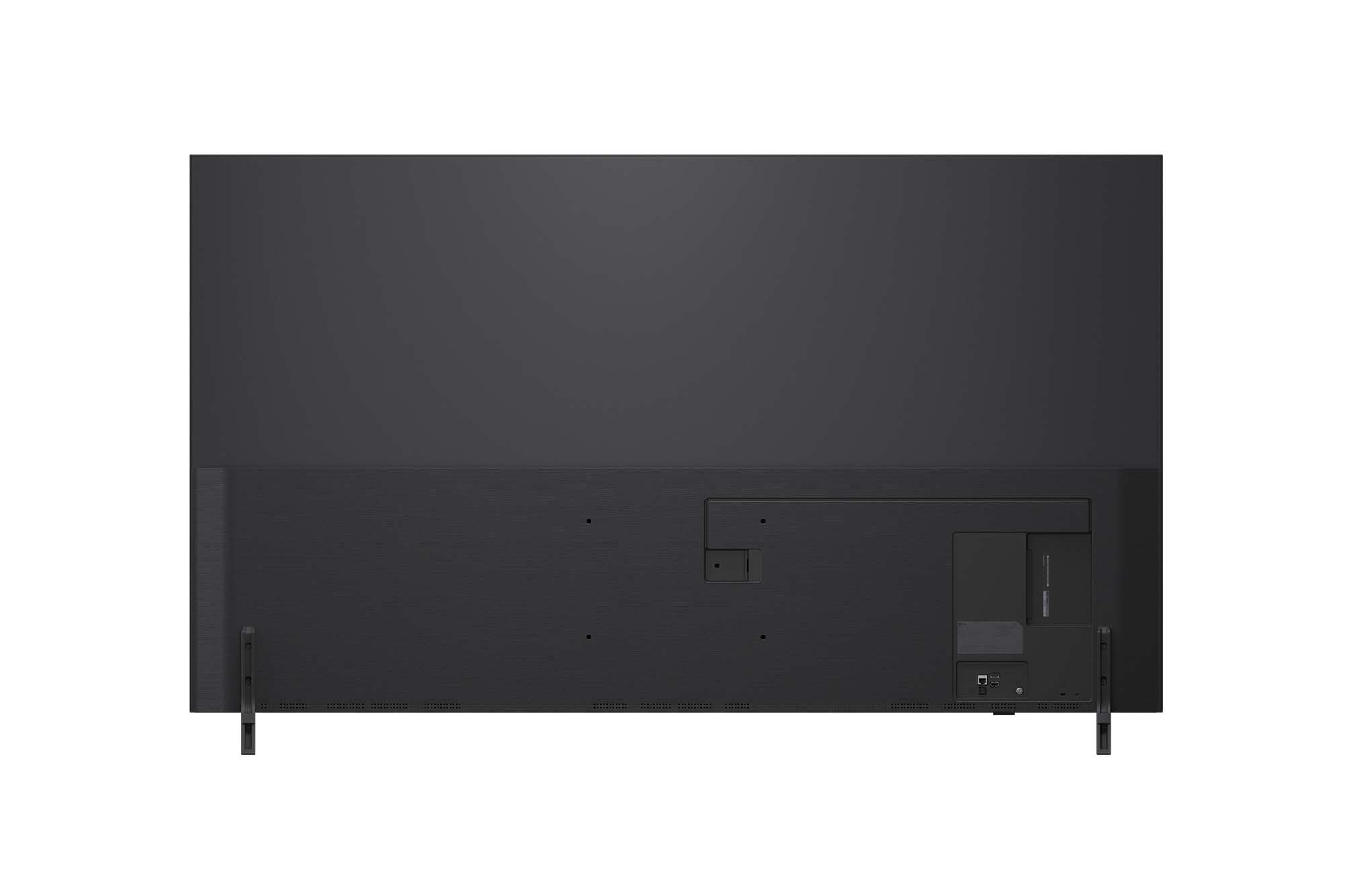Rear view of LG QNED82 TV